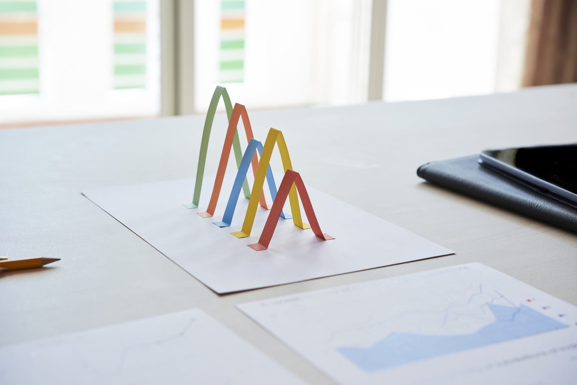 Financial paper chart